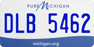 MI license plate DLB5462