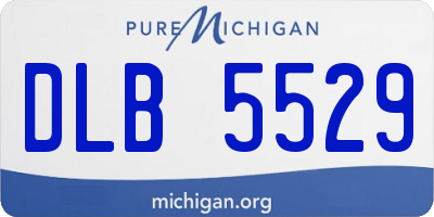 MI license plate DLB5529