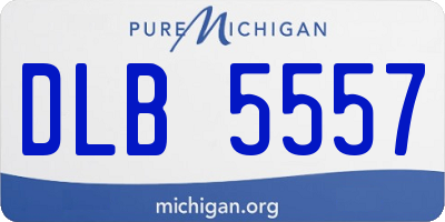 MI license plate DLB5557