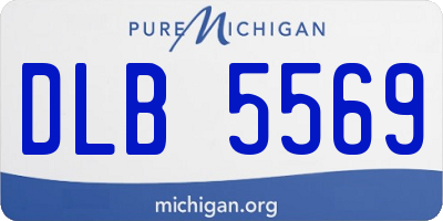MI license plate DLB5569