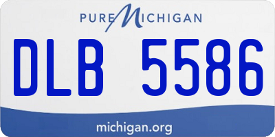 MI license plate DLB5586
