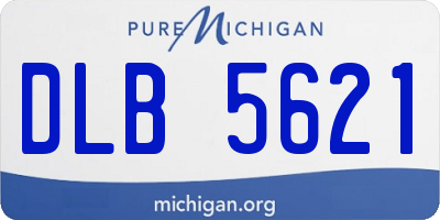 MI license plate DLB5621