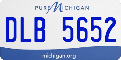 MI license plate DLB5652