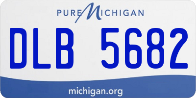 MI license plate DLB5682