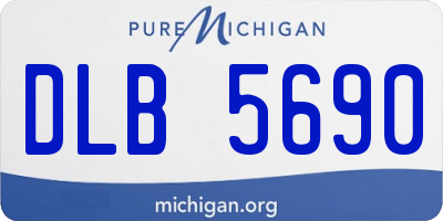 MI license plate DLB5690