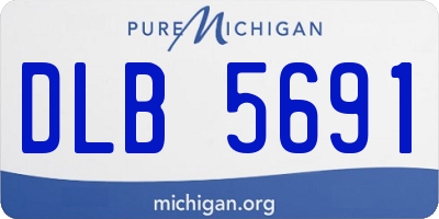 MI license plate DLB5691
