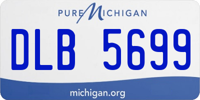 MI license plate DLB5699