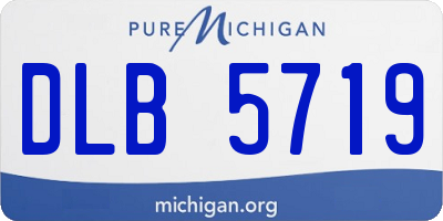 MI license plate DLB5719
