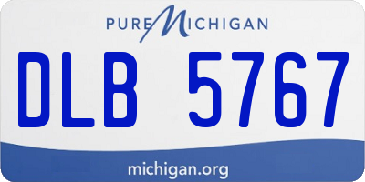 MI license plate DLB5767