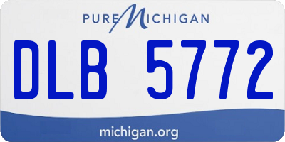 MI license plate DLB5772