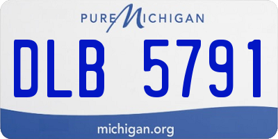 MI license plate DLB5791