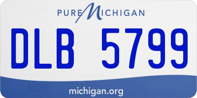 MI license plate DLB5799