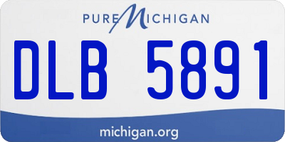 MI license plate DLB5891