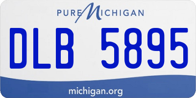 MI license plate DLB5895