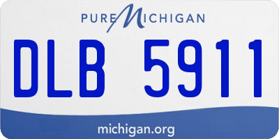 MI license plate DLB5911