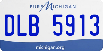 MI license plate DLB5913