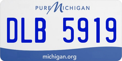 MI license plate DLB5919