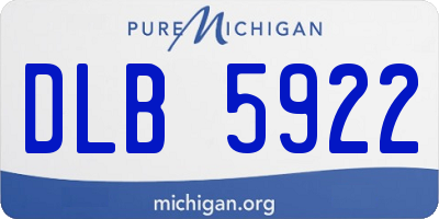 MI license plate DLB5922