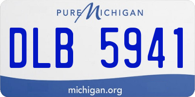MI license plate DLB5941