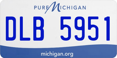 MI license plate DLB5951