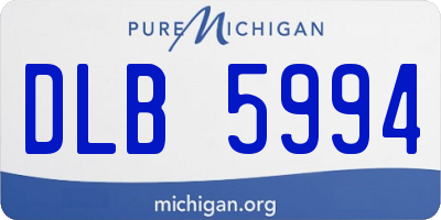 MI license plate DLB5994