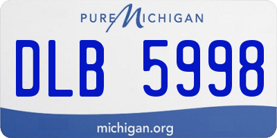 MI license plate DLB5998