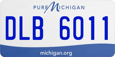 MI license plate DLB6011