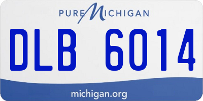 MI license plate DLB6014