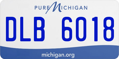 MI license plate DLB6018