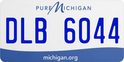 MI license plate DLB6044