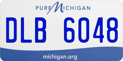 MI license plate DLB6048