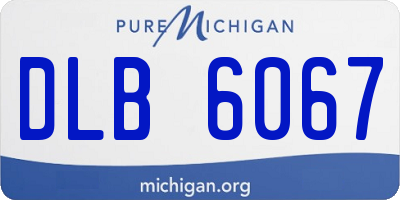 MI license plate DLB6067