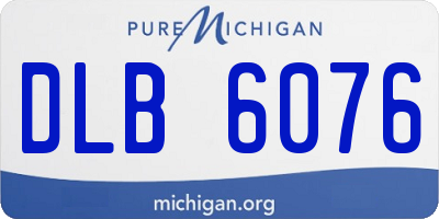 MI license plate DLB6076