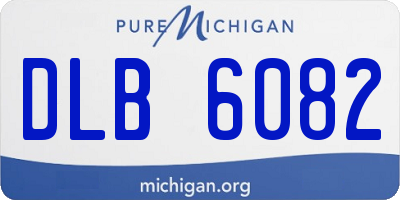 MI license plate DLB6082