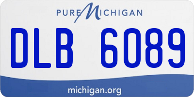 MI license plate DLB6089