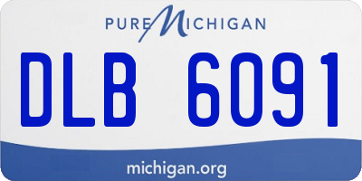 MI license plate DLB6091