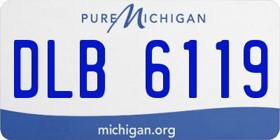 MI license plate DLB6119