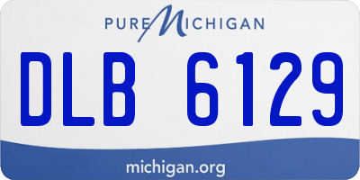 MI license plate DLB6129