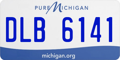 MI license plate DLB6141