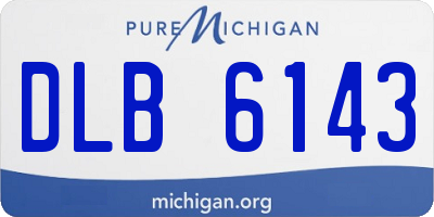 MI license plate DLB6143