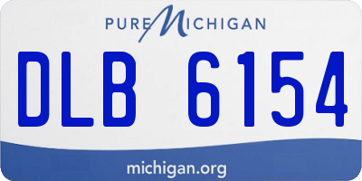 MI license plate DLB6154
