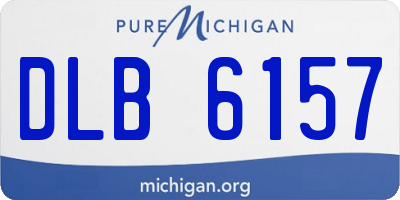 MI license plate DLB6157