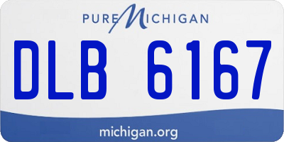 MI license plate DLB6167