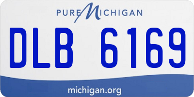 MI license plate DLB6169