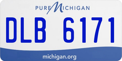 MI license plate DLB6171