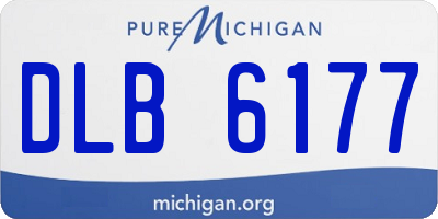 MI license plate DLB6177