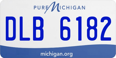MI license plate DLB6182