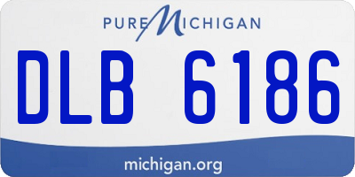 MI license plate DLB6186
