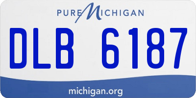 MI license plate DLB6187