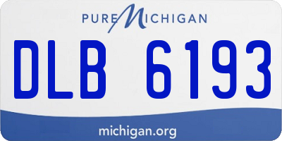 MI license plate DLB6193